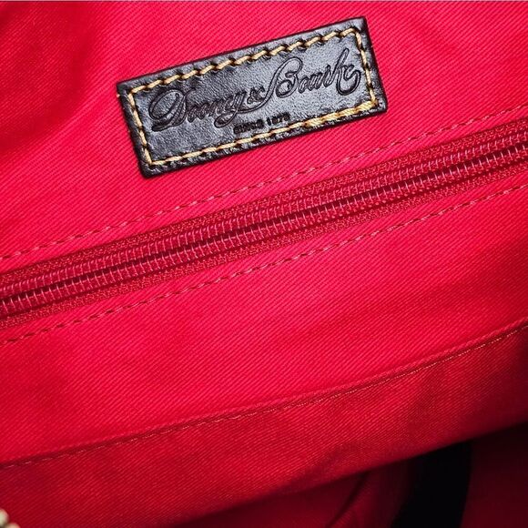 Dooney & Bourke Mail Syede Leather Trim Satchel NWOT - Picture 8 of 10